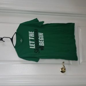 🤯3/$12 St. Patrick's Day Shenanigans Green T-Shirt Size Medium